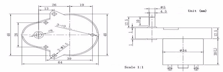 GM48-3530 DC-reductiemotor (2)